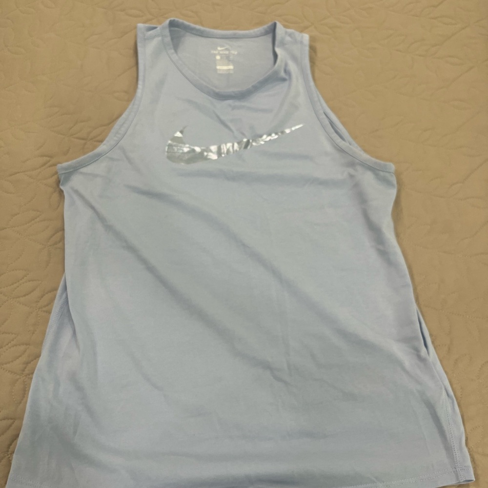 Nike light blue Sleeveless Tank Top Athletic Style